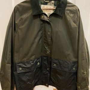 barbour jacket two tone